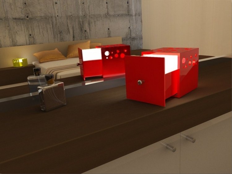 led-deti-lampa-stolna-lampa-cervena-kocka-CUBE-Zuri-Design