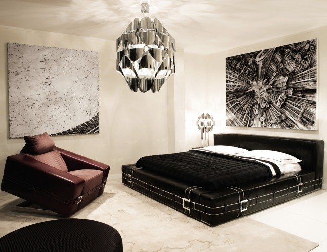 nella vitrina italia posteľ kupé kožené čalúnenie čierna mestská