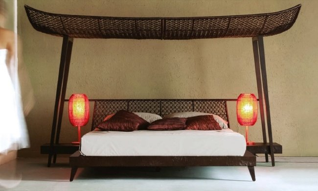 Posteľ s baldachýnom IMA tropický dotyk Kenneth Cobonpue