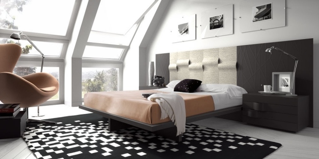 dizajnérska posteľ zaujímavá čelo postele mäkké