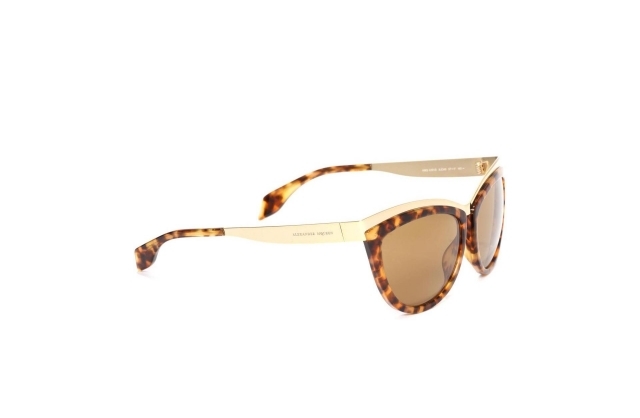 rám kovovej konzoly zlatý roh optika hnedý rám mačacieho oka slnečné okuliare s kovovým žehlením-zlaté-rohové-optické-hnedé-mačacie oči 2014