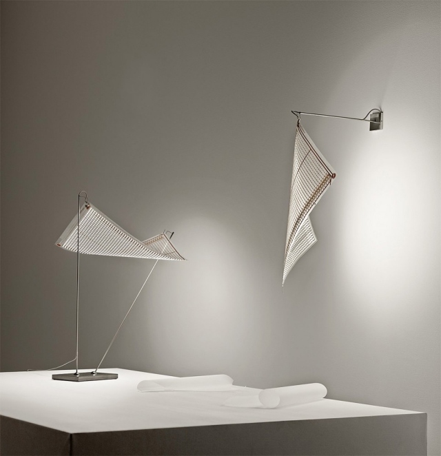 Nástenná lampa-stolná lampa-zbierka-vreckovka-pohľad-rosné kvapky-Ingo-Maurer