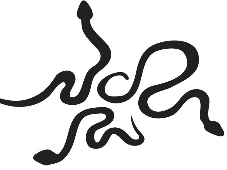 šablóna na vyrezávanie troch hadov halloween-obrubník-rezbárske-šablóny-tlačové-hady