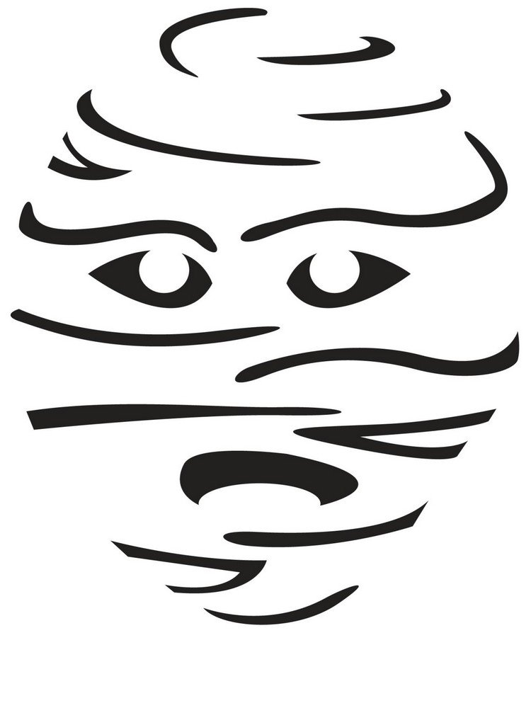 Šablóna vyrezávania múmie na vytlačenie halloween-obrubník-vyrezavacia-šablóna-múmia-tlač