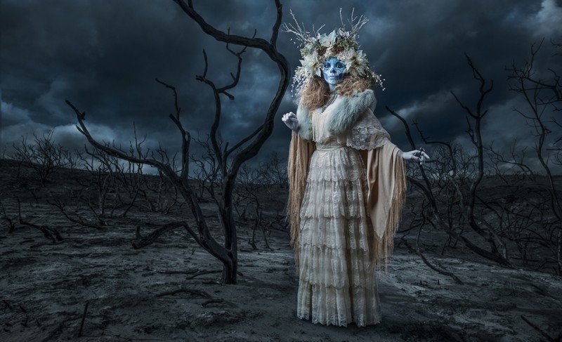 Halloweenske líčenie pre ženy - nápady halloween-tipy na make-up-lasmuertas