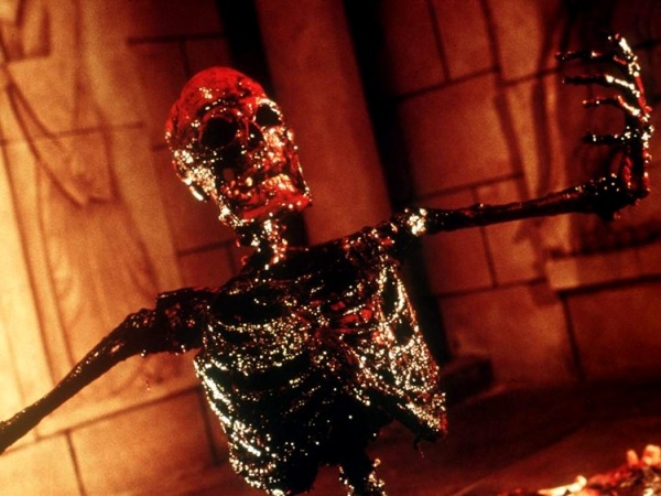 Nápady na zombie príšeru z cintorína-líčenie-halloweenske krvavé kosti Graveyard Zombie Monster Myšlienky-Make-up-Halloween krvavé kosti nepriateľský obraz