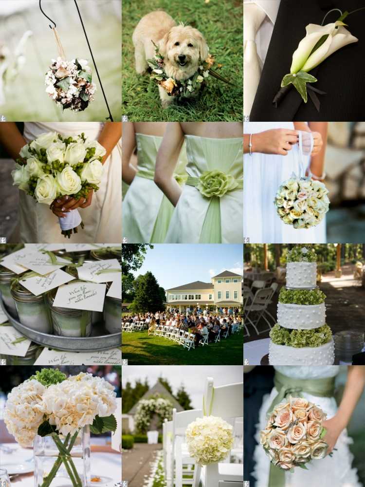 krásne nápady na svadobné dekorácie v zelenej a bielej farbe svadobné nápady-deco-biela-zelená-vonkajšia-svadba