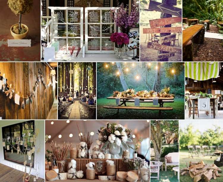 Nápady na svadobné dekorácie s rustikálnym nádychom svadobné nápady-rustikálne-svadobné dekorácie