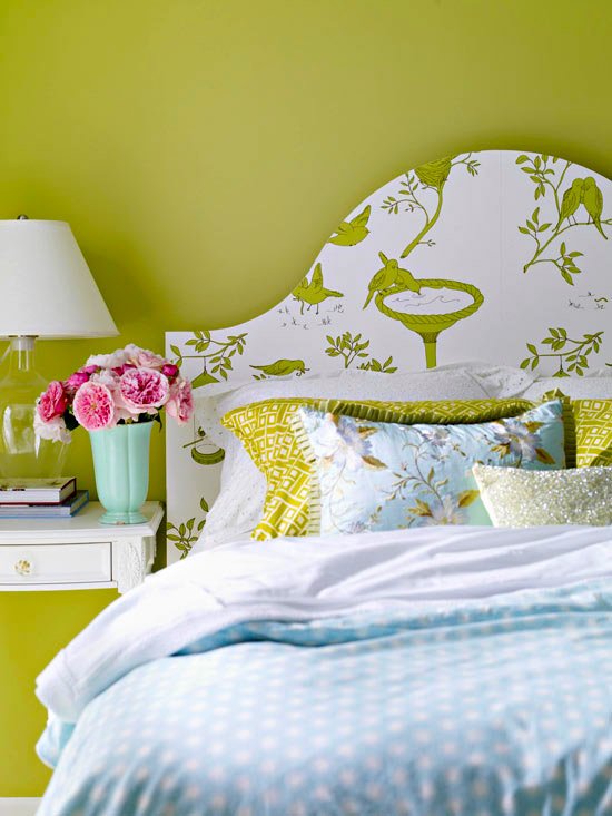 kreatívne nápady na tapetu útržky čelo postele kreatívne nápady-pre-útržky-tapiet-postele-postele