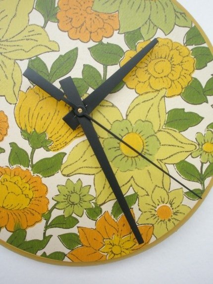 kreatívne nápady na nástenné hodiny útržkov tapiet kreatívne nápady pre tapety-útržky-nástenné hodiny