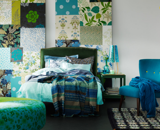 kreatívne nápady na odrezky tapiet na stenu za posteľou kreatívne nápady-na-tapety-útržky-stenu-za-posteľou