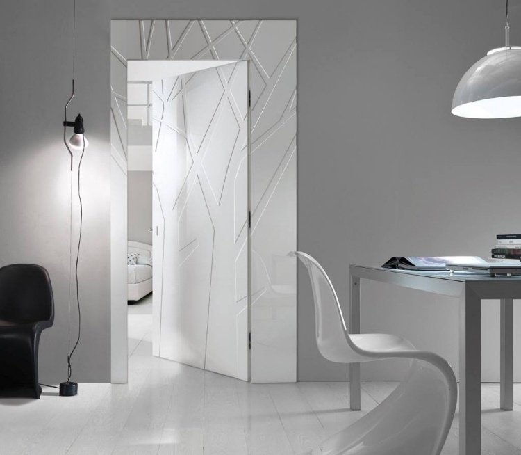 moderné interiérové ​​dvere dizajn-biely-rám-aljaška