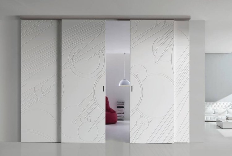 moderné-interiérové ​​dvere-bertolotto-biele-dvojkrídlové motívy-costellazioni