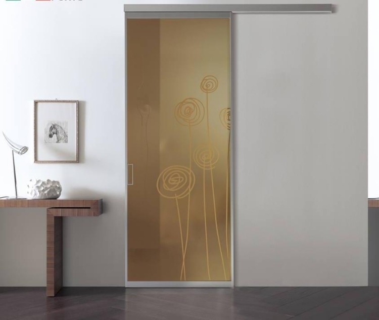 moderné-interiérové ​​dvere-bertolotto-sklenené-posuvné-dverové-rámy-v-pred-stene-motív kvetov-bikoncept
