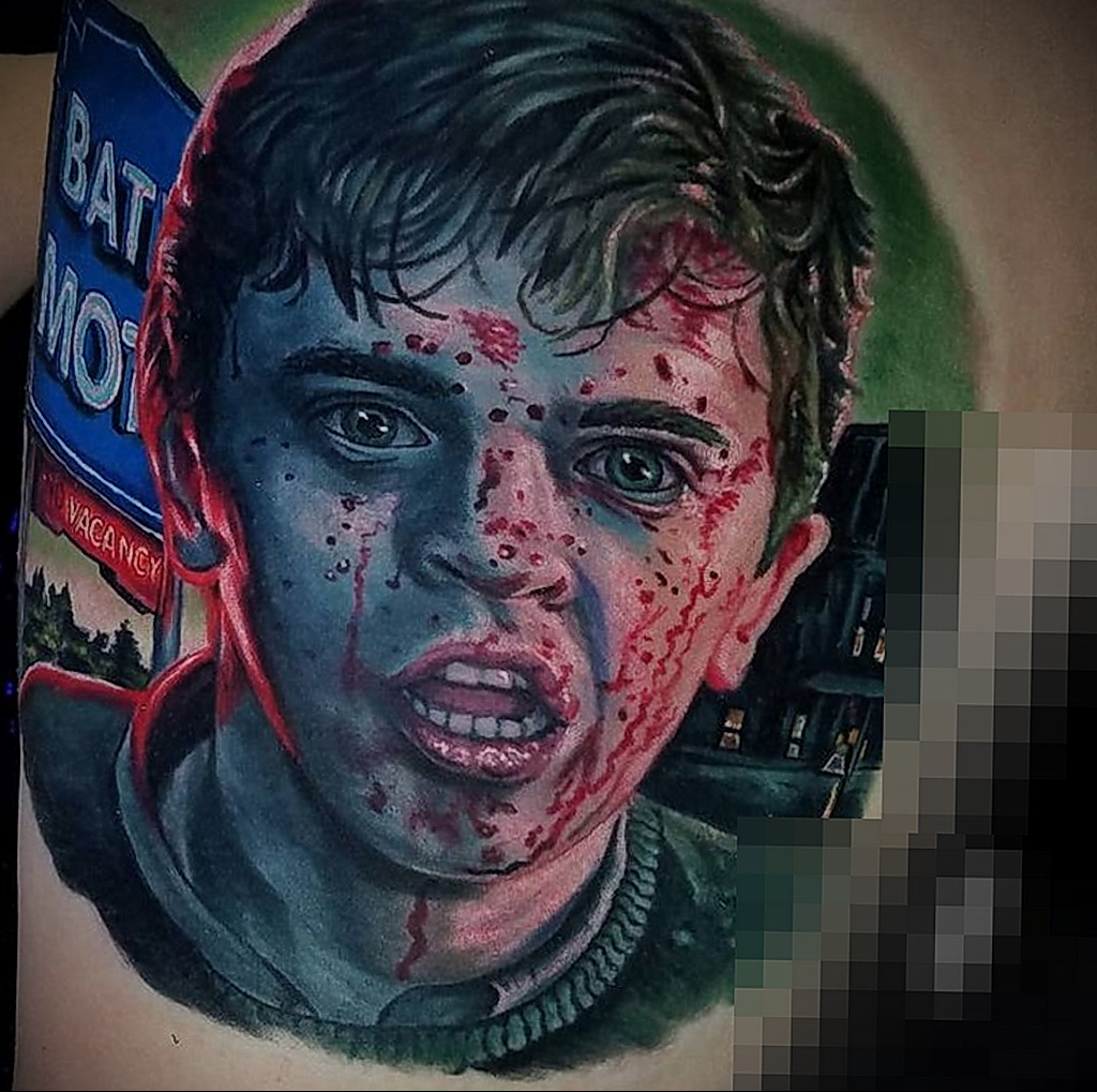 Norman Bates - tatuaż zdjęcie 13.01.2021 №0012 -Tatuaż Norman Bates-