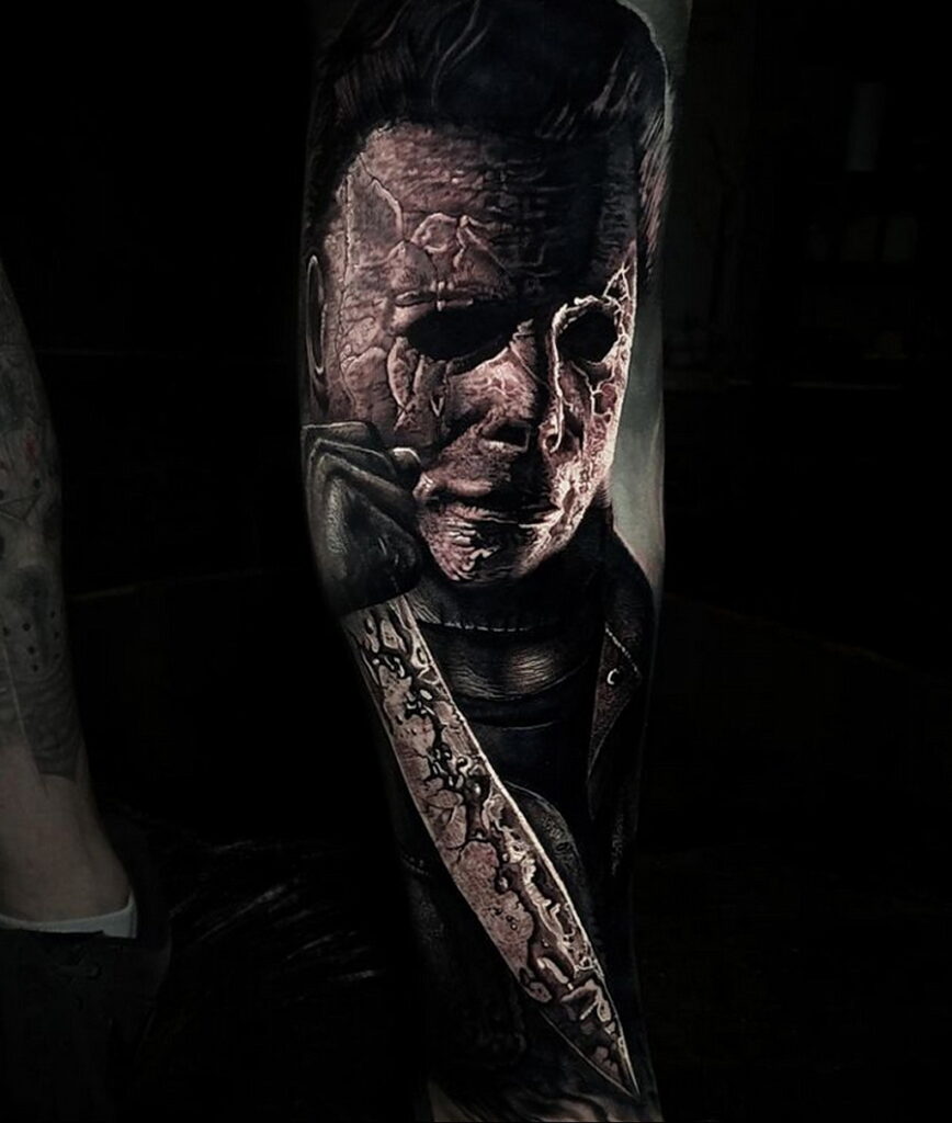 Michael Myers - tatuaż zdjęcie 13.01.2021 №0038 -Michael Myers tatuaż-