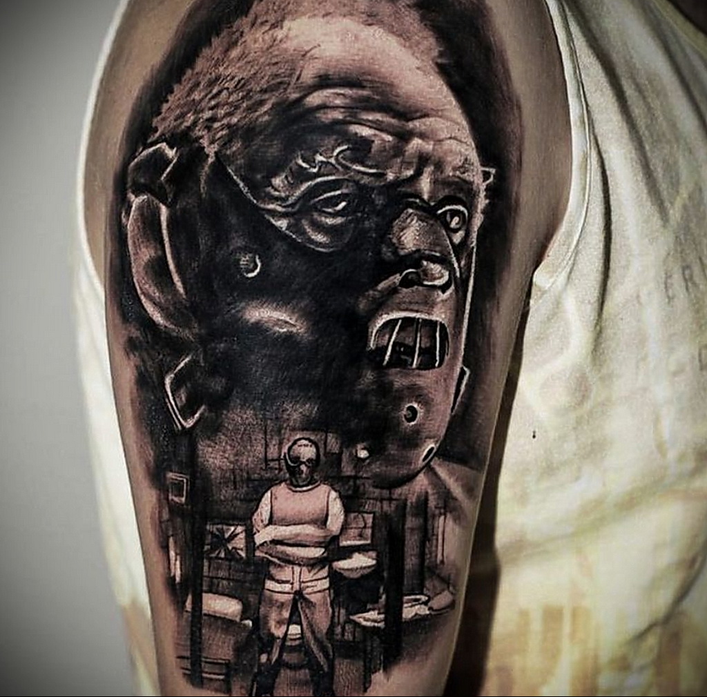 Hannibal Lecter - tatuaż zdjęcie 13.01.2021 №0049 -Hannibal Lecter Tattoo-