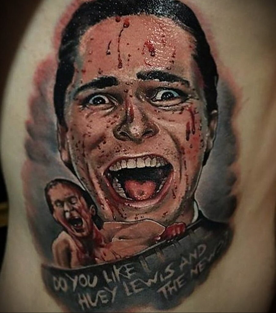 Patrick Bateman - tatuaż zdjęcie 13.01.2021 №0040 -Patrick Bateman tatuaż-