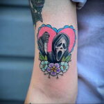 Twarz ducha - zdjęcie tatuażu 13.01.2021 №0035 -Tatuaż Norman Bates-