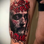 John Kramer (piła) - tatuaż zdjęcie 13.01.2021 №0018 -piła tatuaż-