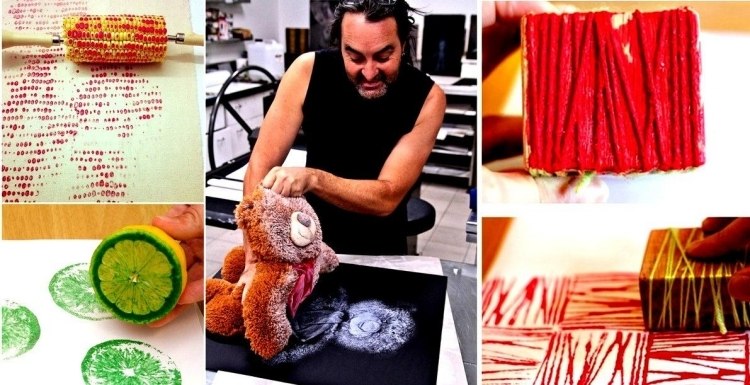 Nápady na stenu, ktoré si urobíte sami-spálňa-urob si sám-dekorácia na stenu-šablóna-vzor-reliéf-kreatívny