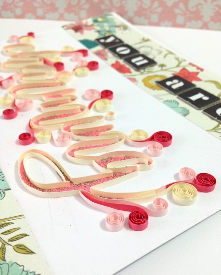 nápady na remeslá papierové písmo darčeky pre domácich majstrov úhľadný dizajn