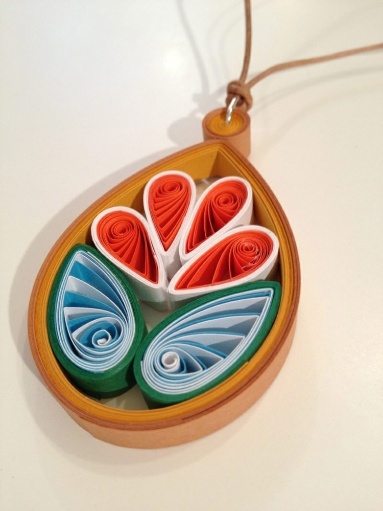 drotárske nápady s príveskami z papierovej retiazky navrhujú prepracované pruhy