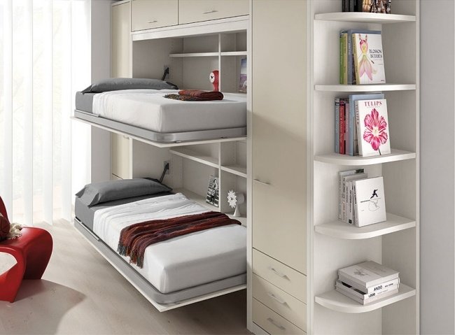 Rozkladacie postele do detskej izby-unisex Limba-béžová Rozkladacie postele do detskej izby dizajn-unisex Limba-béžová