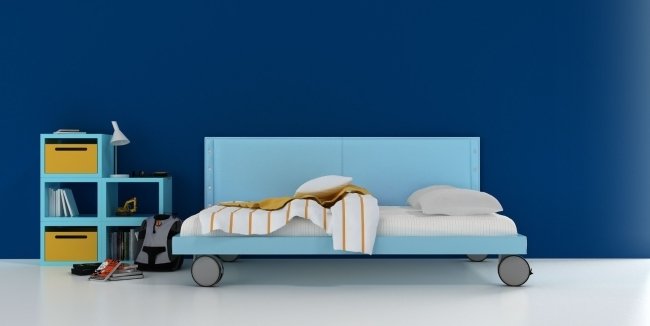 Grupo confortec-blue bed-wii img-boy's room Grupo confortec-modrá posteľ-wii img-chlapčenské zariadenie izby