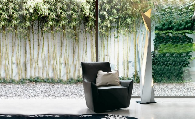 Extravagantný dizajn stojacej lampy, nepriame ľahké kožené kreslo Cattelanitalia Plastové podlahové svietidlo dizajn nepriame osvetlenie kožené kreslo Cattelanitalia