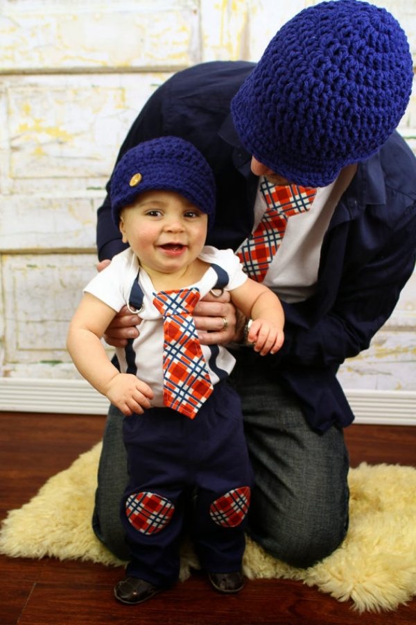 nápady-na-darčeky-pre-novorodenca-oblečenie-otec-dieťa