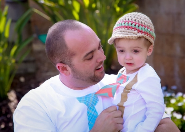 nápady pre otca a dieťa v štýle, ktoré sú v pohybe