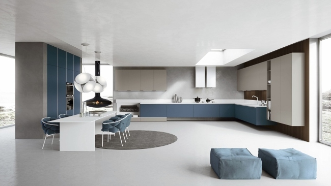 Kuchyňa Franco Driusso-Arrital modeluje moderný hliník AK_04 Kuchyňa Franco Driusso-Arrital modeluje moderný hliníkový koberec do jedálenskej časti AK_04