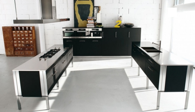 Kuchynská dyha-čierna Regula-Ad Binova-Design Dizajnové kuchyne dyha drevo-čierna žltá Regula-Ad Binova-Design