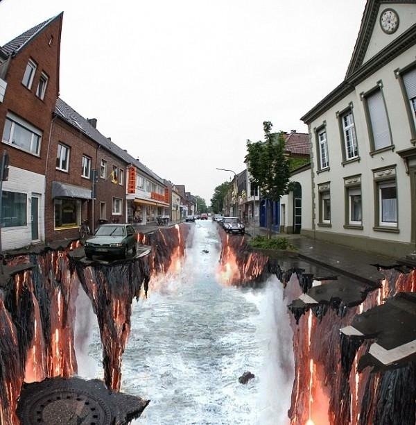 Street Art-Müller-Pflastererkunst Nápady na pouličné umenie-Müller-Pflastererkunst