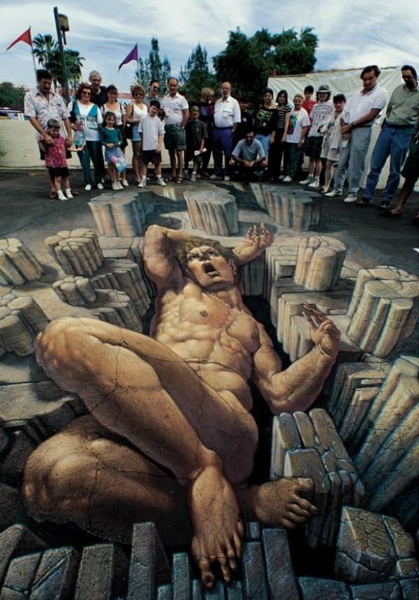 Street Art-Kurt Wenner Street art Kurt Wenner