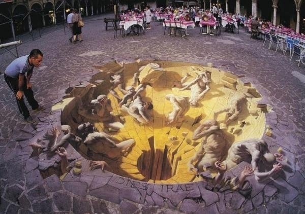 Pouličné maľby Kurta Wennera-Kunsta Kurt Wenner-Kunst pouličný obraz 3d