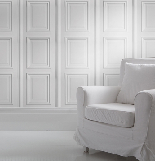 Nástenný dizajn s geometrickými vzormi tapiet