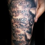 3D Schriftzug Tattoo - Beispielfoto des fertigen Tätowierung auf 02032016 3