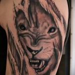 3D tatouage oroszlán - példa a tatouage finis fotóira 02.032.016 1