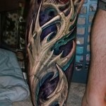 3d tatouage sur sa jambe - un exemple des photos de tatouage finis par 02.032.016 1