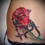 3d Tattoo Blumen - Beispielfoto des fertigen Tätowierung auf 02032016 3