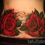 3D -s tetováló virágok - Példa a kész tetoválásról a 02032016 -on 3