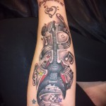 3D tetoválás az alkarján - Példafénykép a kész tetoválásról a 02032016 -on 1