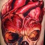 3D -Tattoo Herz - ein Beispiel für die fertige Tattoo Fotos von 02032016 1