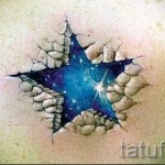 3D csillag tetoválás 3