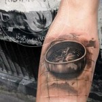 3D tetováló iránytű 2