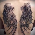 3D tetoválószárnyak - példa egy kész tetoválás fényképére 02032016 -ból 2