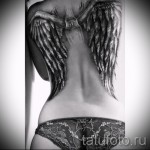 3D tetoválószárnyak - példa egy kész tetoválás fényképére 02032016 -ból 3