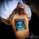 3D tetoválás a hátán - mintafotó a kész tetoválásról a 02032016 -ból 5